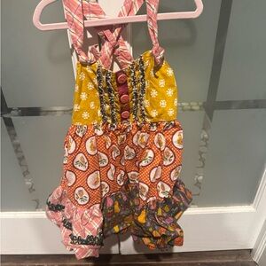 Matilda Jane Yellow and Orange Kids Romper